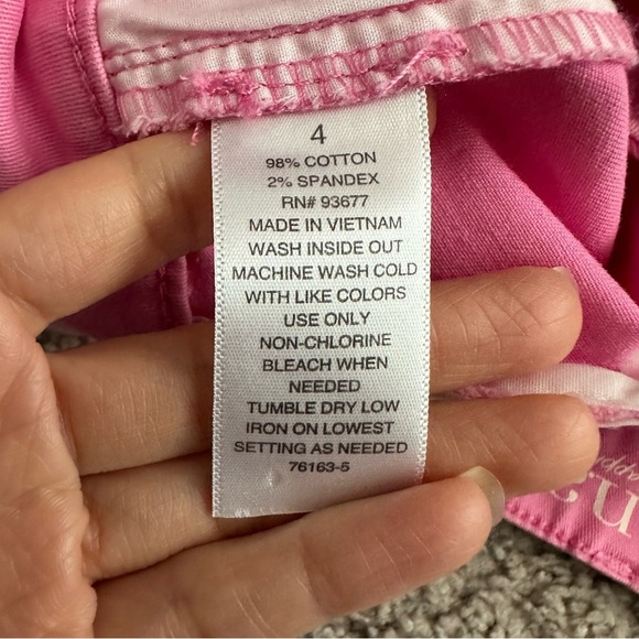 a.n.a Mid-Rise Midi Chino Pink Short Womens 4 - Picture 6 of 13